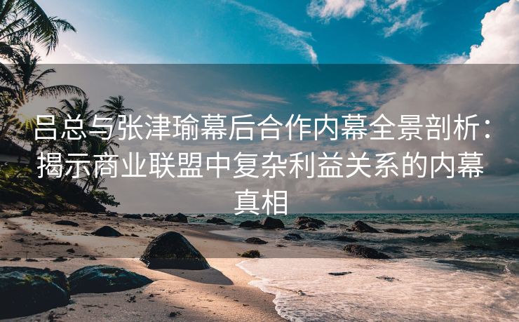 吕总与张津瑜幕后合作内幕全景剖析：揭示商业联盟中复杂利益关系的内幕真相