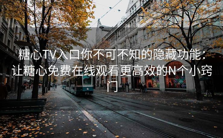 糖心TV入口你不可不知的隐藏功能：让糖心免费在线观看更高效的N个小窍门